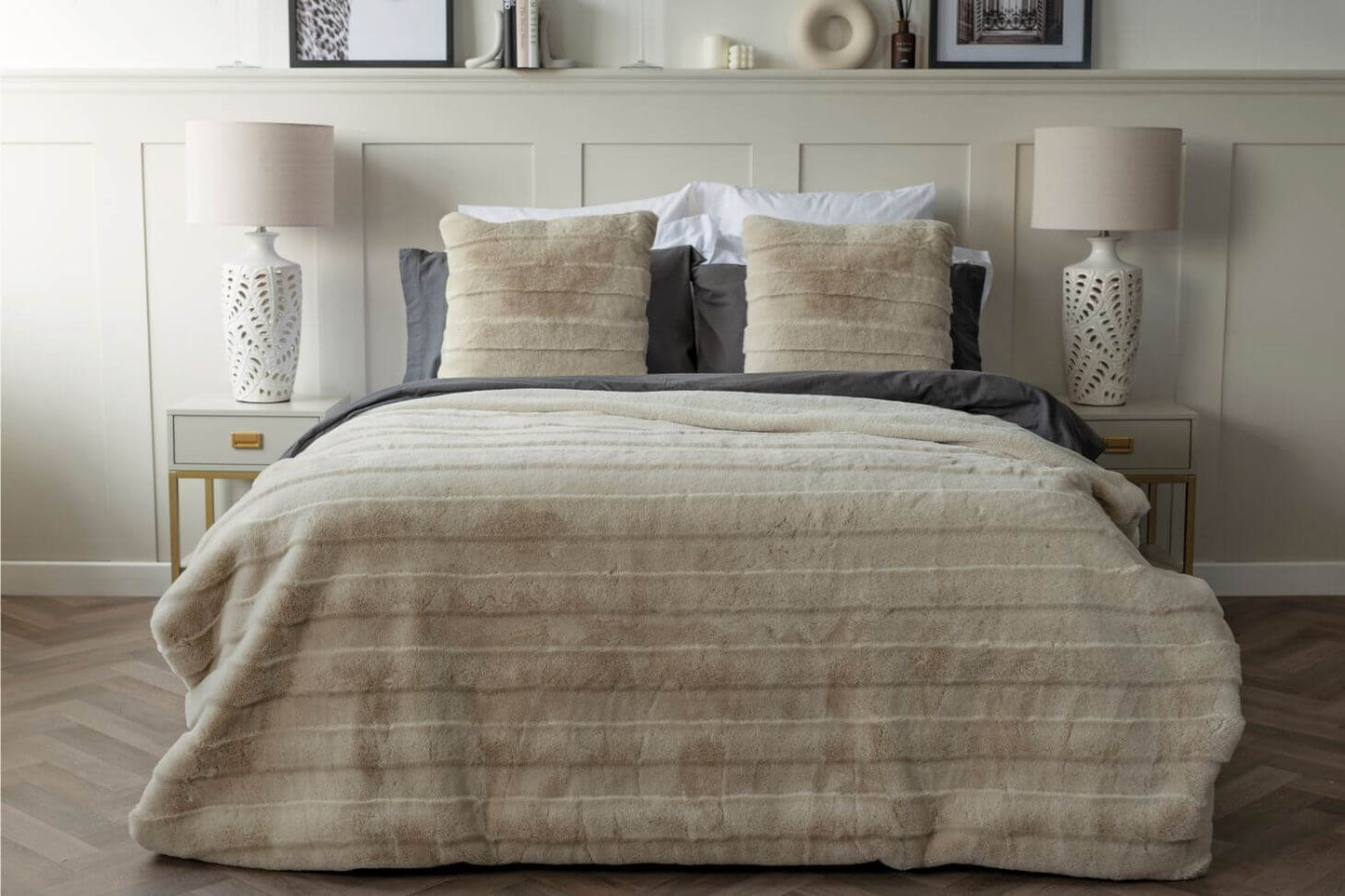 Oatmeal Alaska Throw and Cushion