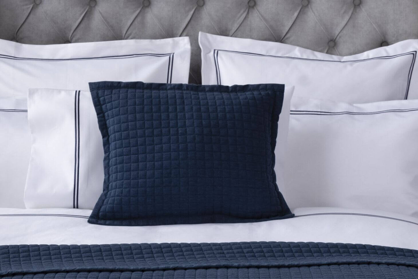 Crompton Quilted Filled Cushion