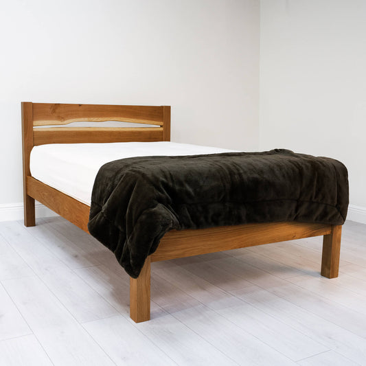 Live Edge Oak Bed Frame 01 – Walnut