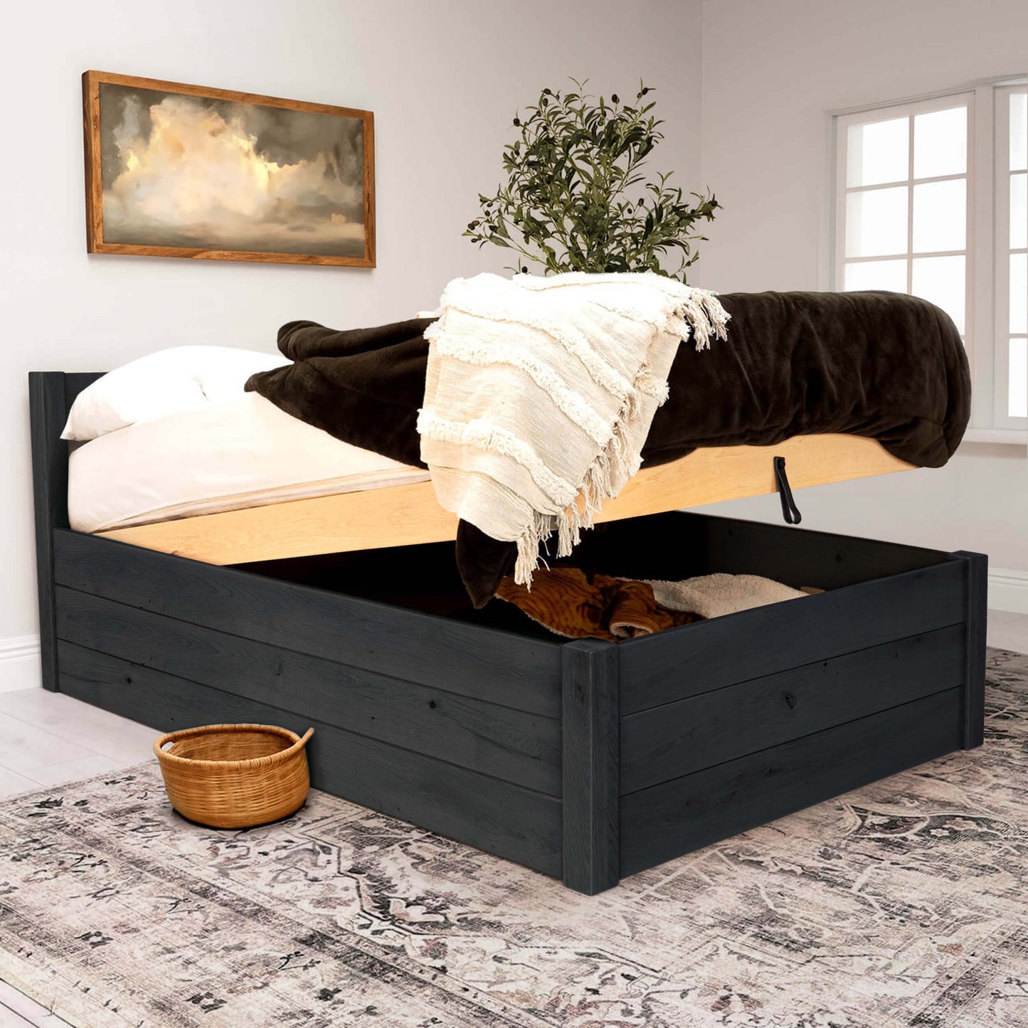 Solid Oak - Black