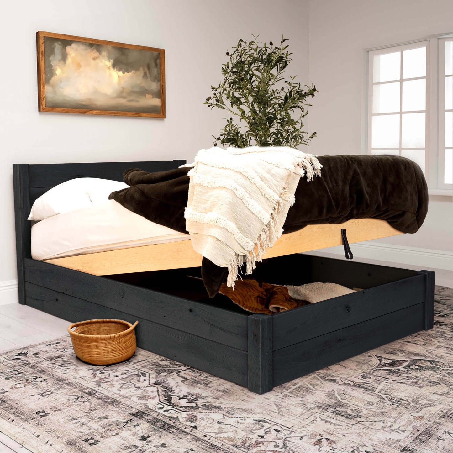 Solid Oak - Black