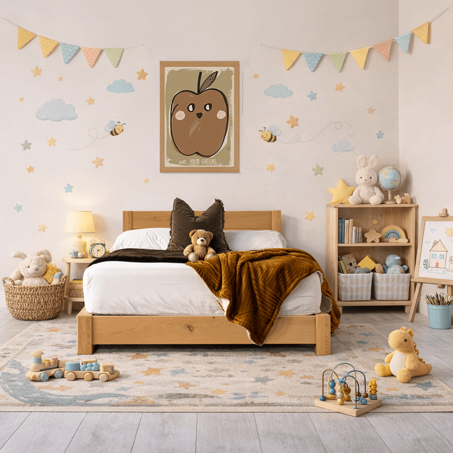 Solid Oak - Light/Clear