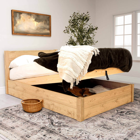 Model 05 - Wooden Ottoman Bed – Light