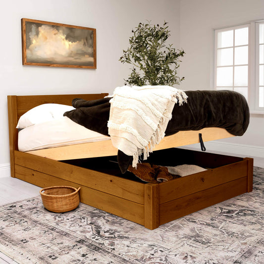 Model 05 - Wooden Ottoman Bed – Walnut