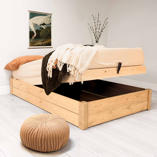 Model 07 - Ottoman Bed No Headboard – Light
