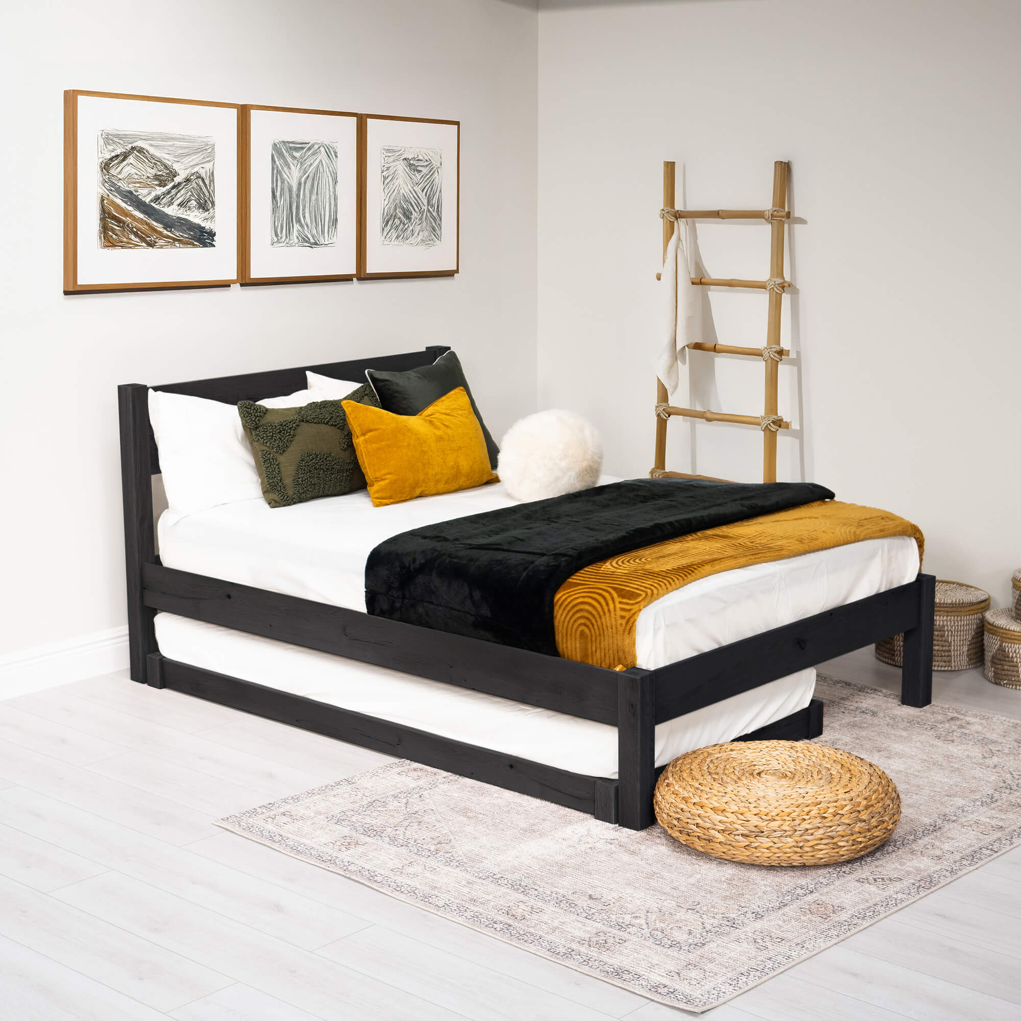 Solid Oak - Black