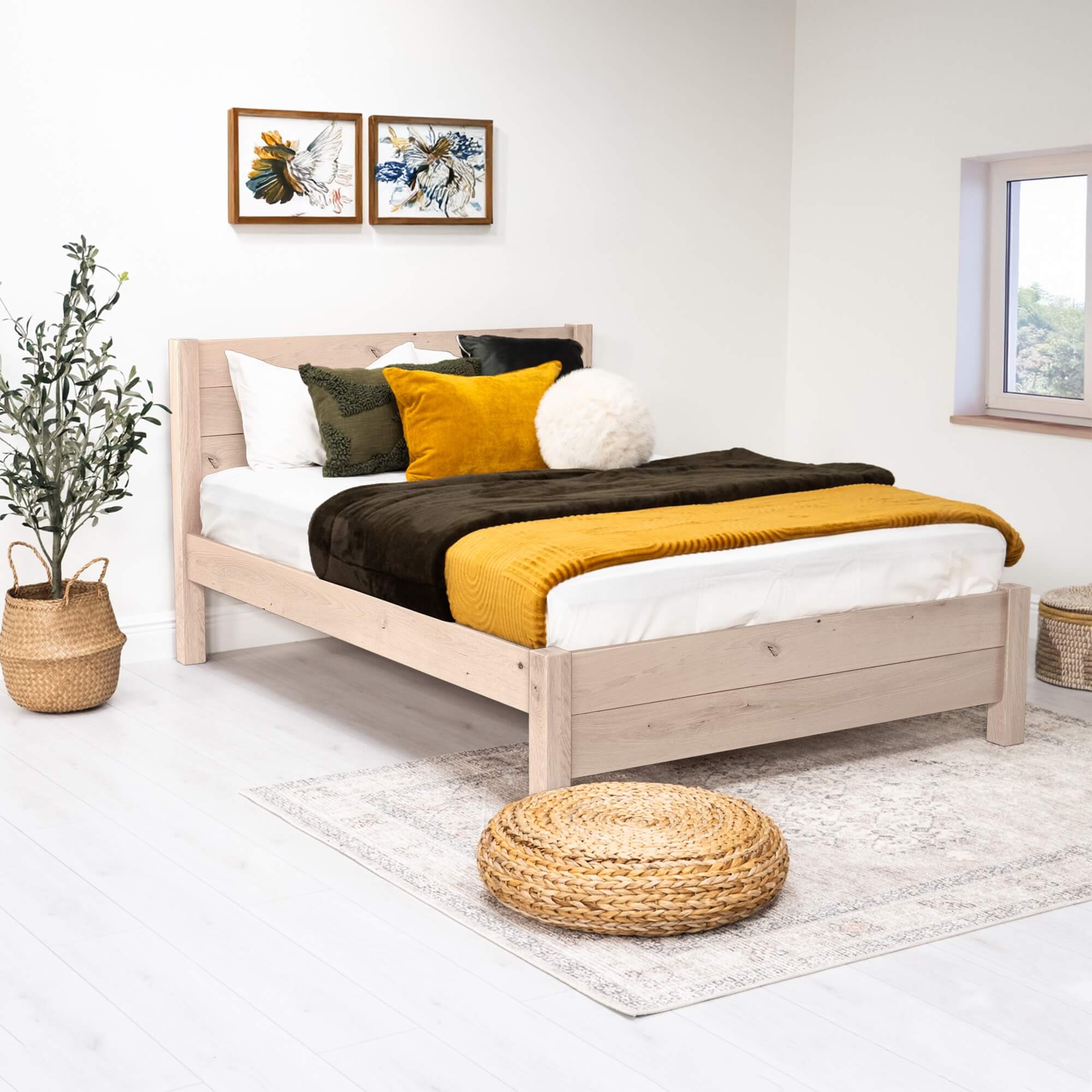 Solid Oak - White