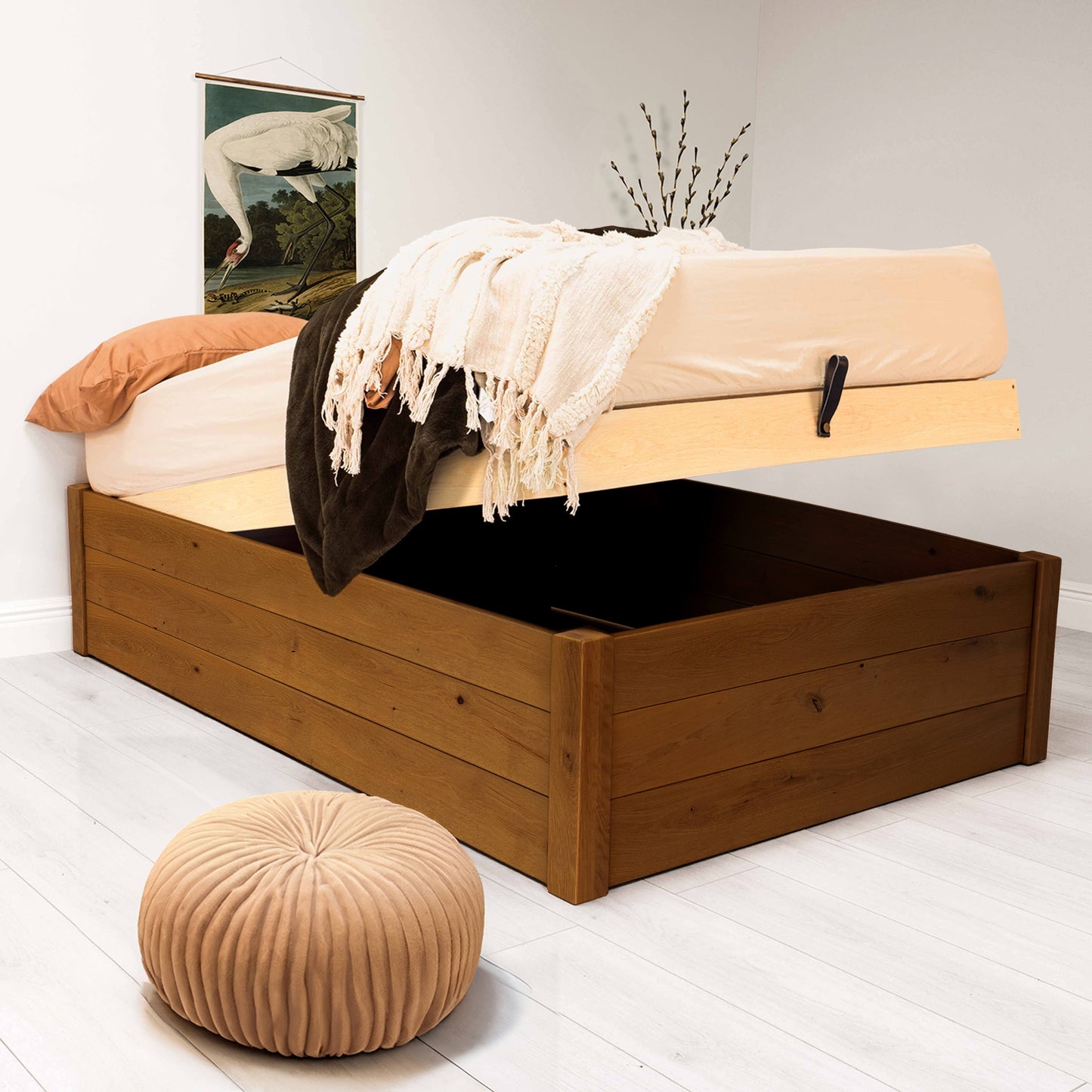 Solid Oak - Walnut