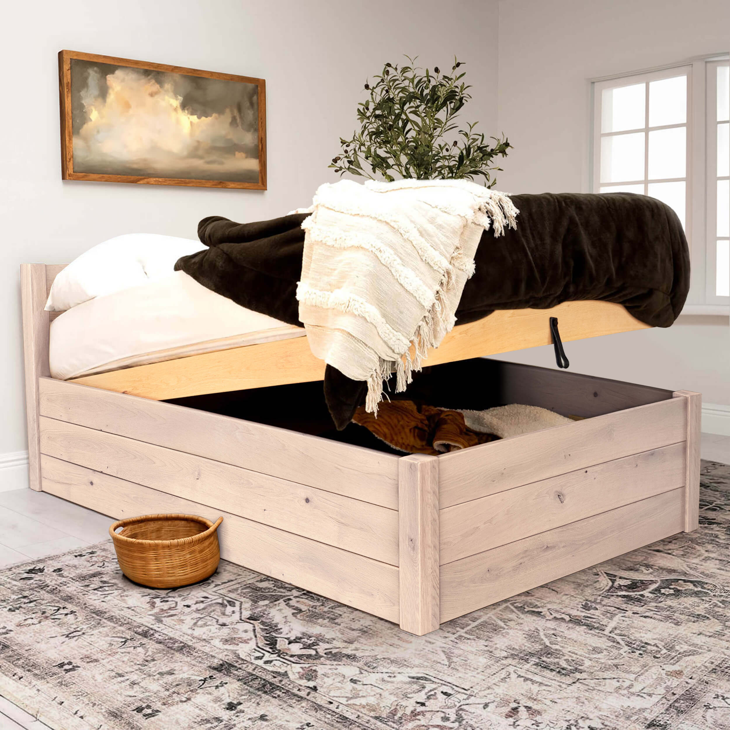 Solid Oak - White